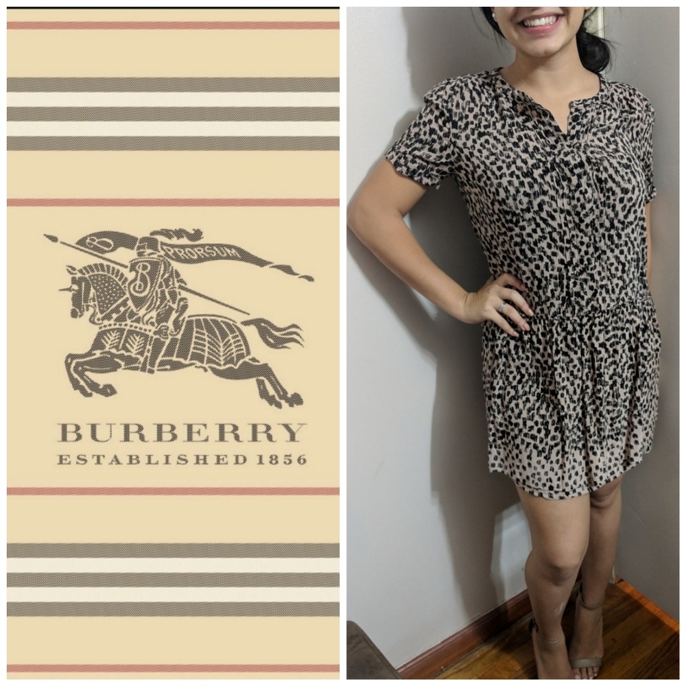 HP ✨ Burberry Authentic Short Sleeve Dress black